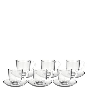 6 Tassen mit Untertassen NAPOLI 280 ml