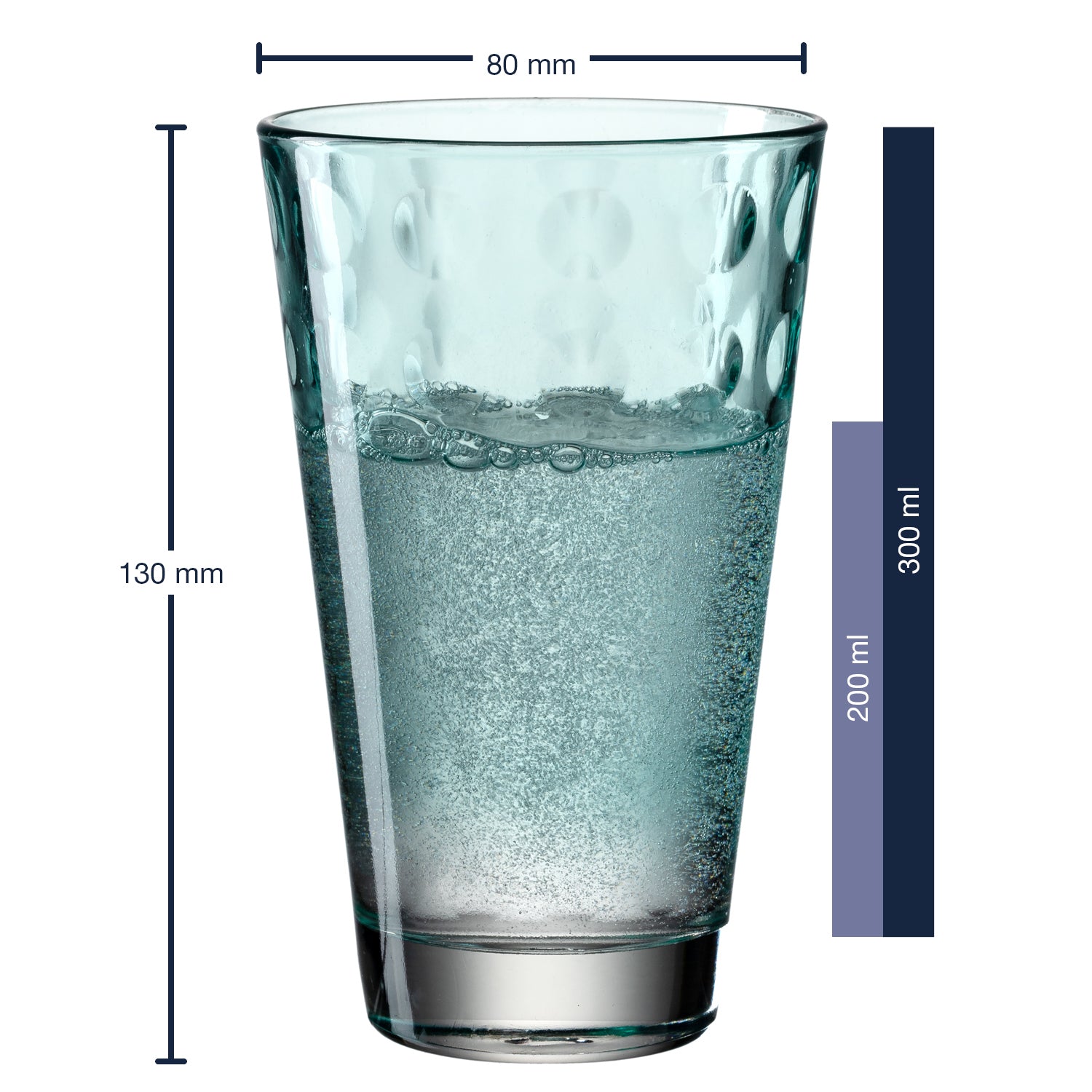 Trinkglas OPTIC 6er-Set 300 ml mint