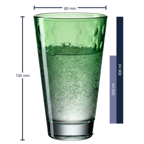Trinkglas OPTIC 6er-Set 300 ml hellgrün
