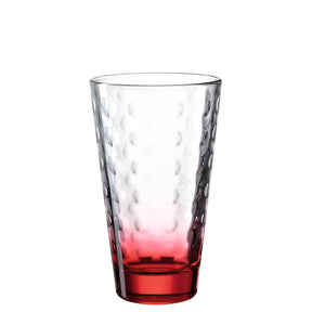 Trinkglas OPTIC 6er-Set 300 ml rot