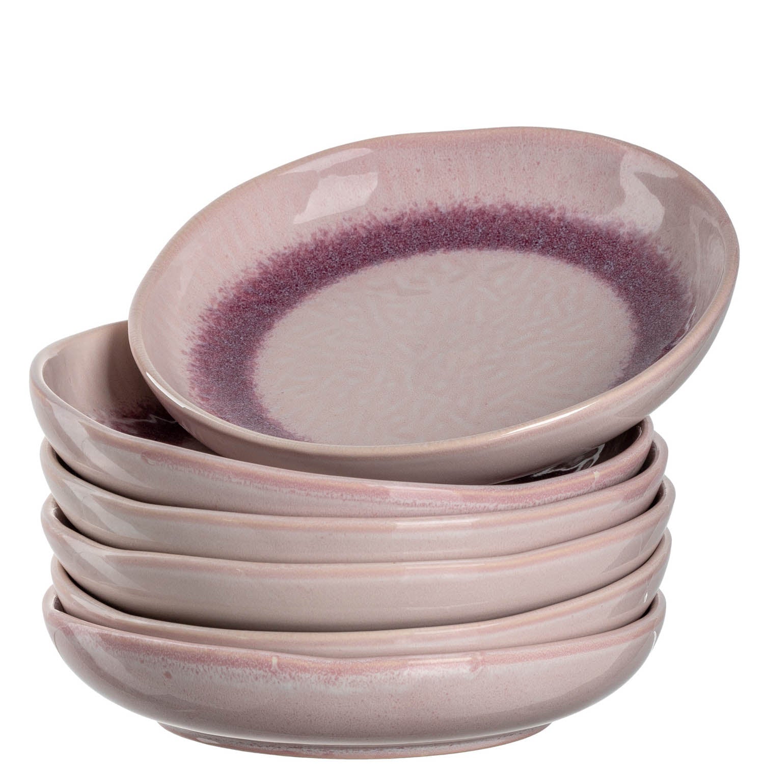 Geschirrset MATERA 24-teilig rosé Keramik