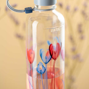 Flasche IN GIRO 500 ml Flower hellblau