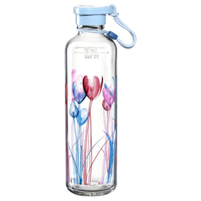 Flasche IN GIRO 750 ml Flower hellblau