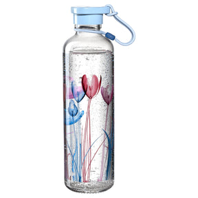 Flasche IN GIRO 750 ml Flower hellblau