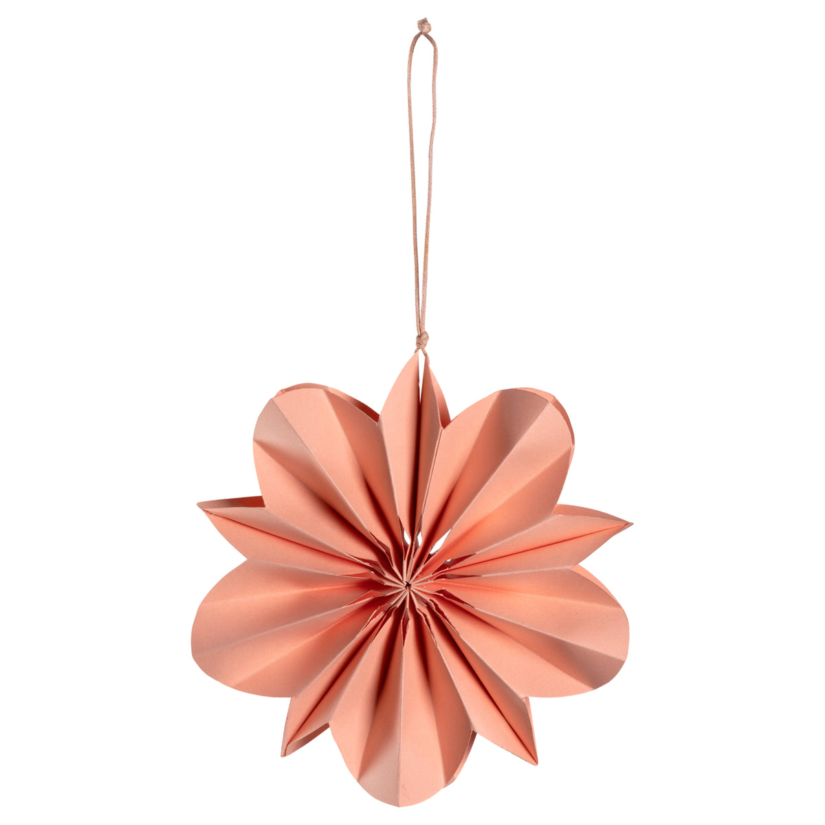 Papierblume VERNAZZA 12 cm lachs hängend