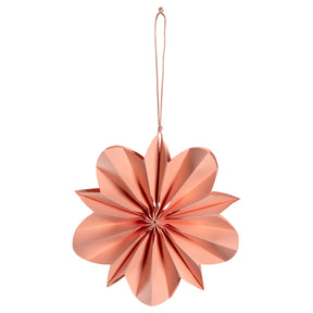 Papierblume VERNAZZA 12 cm lachs hängend