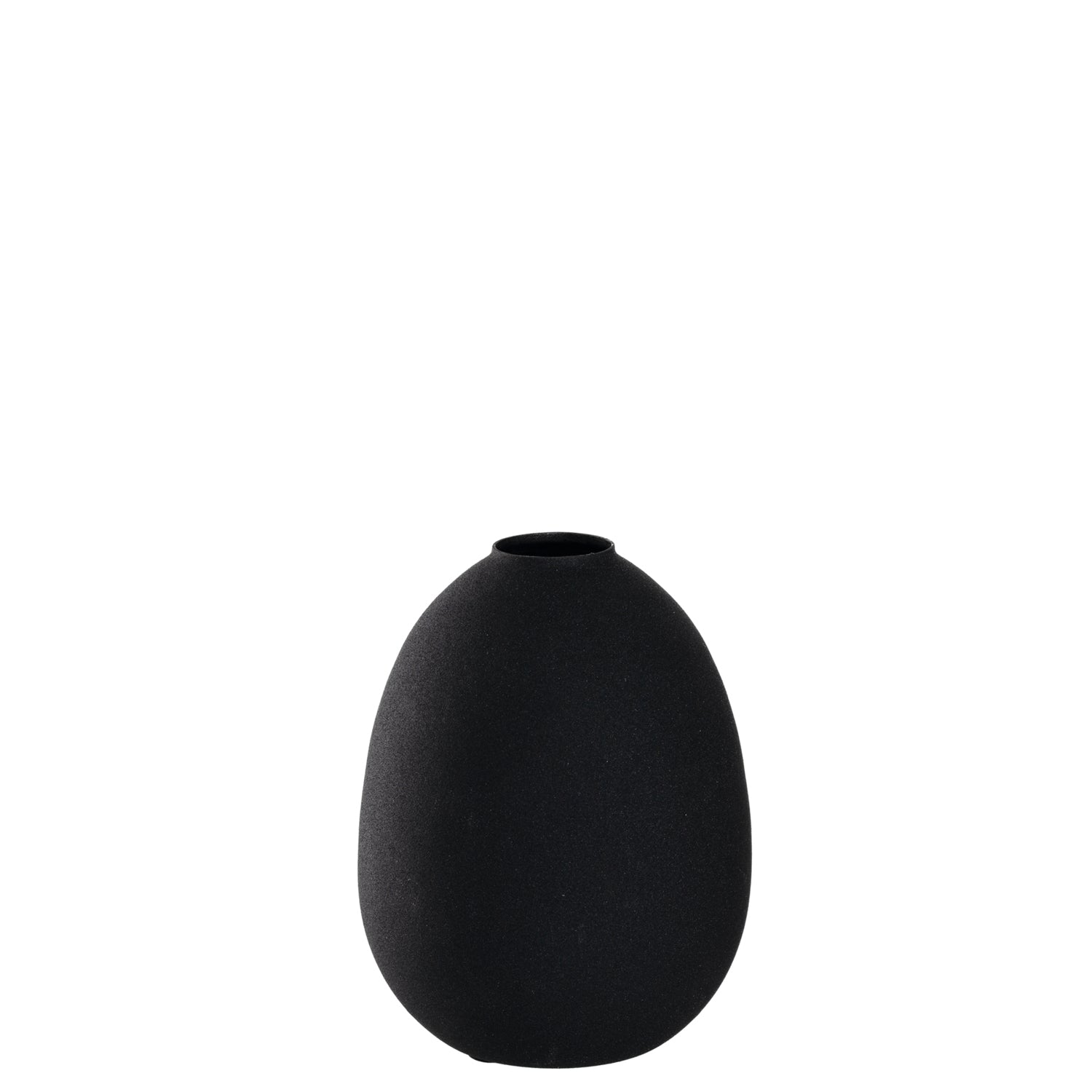 Vase CASOLARE 16,4 cm schwarz Metall