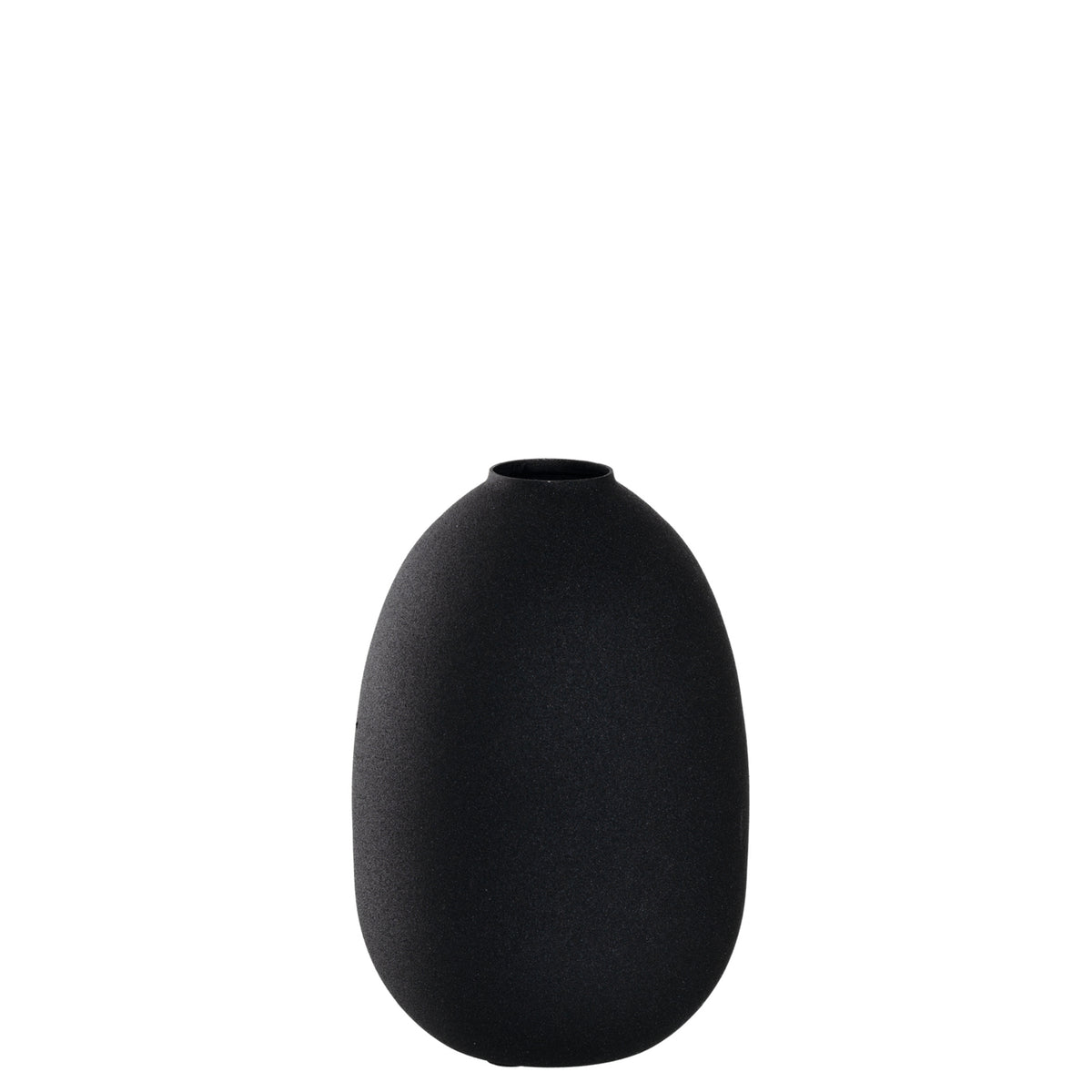 Vase CASOLARE 19 cm schwarz Metall