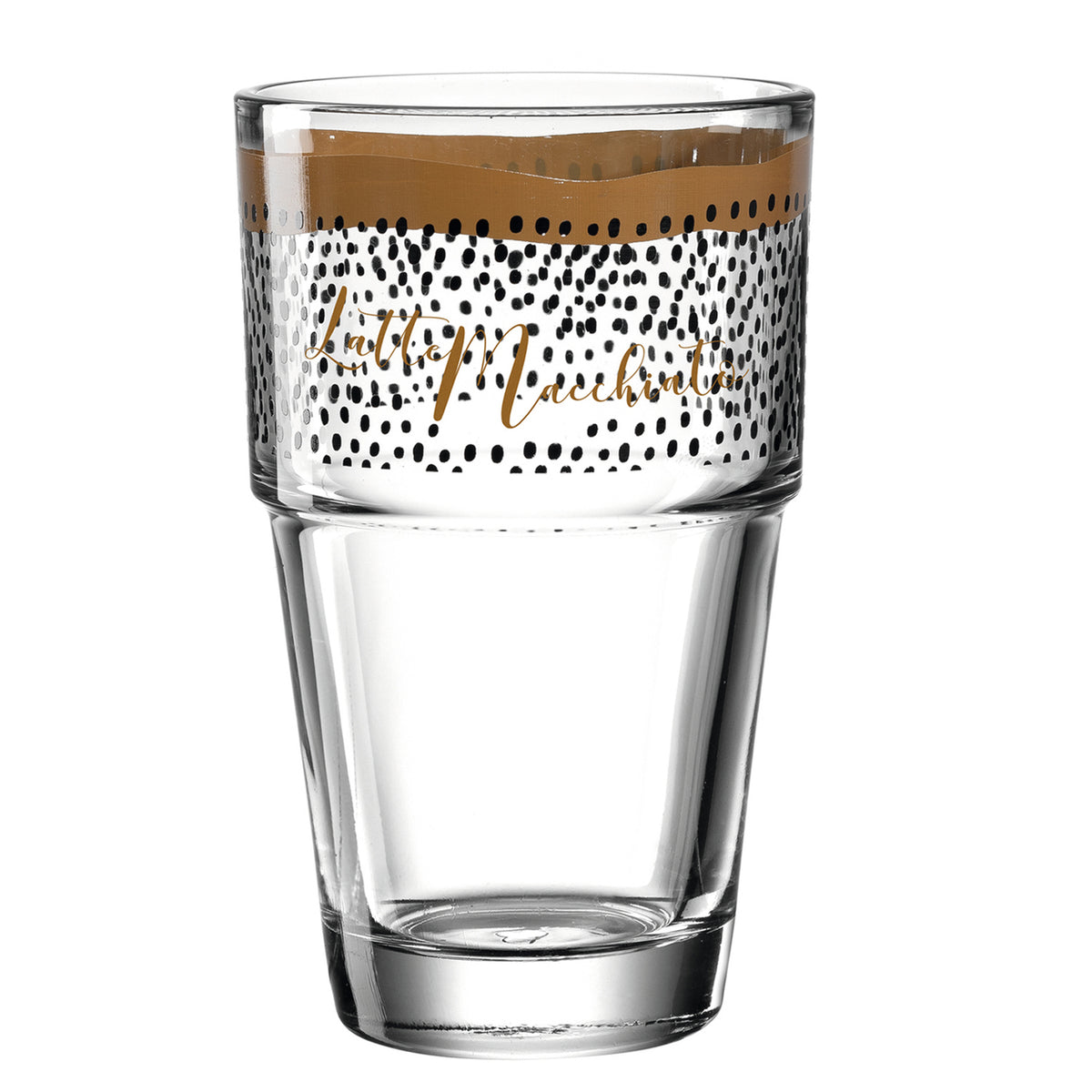Becher SOLO 6er-Set 410 ml 'Latte Macchiato' schwarz