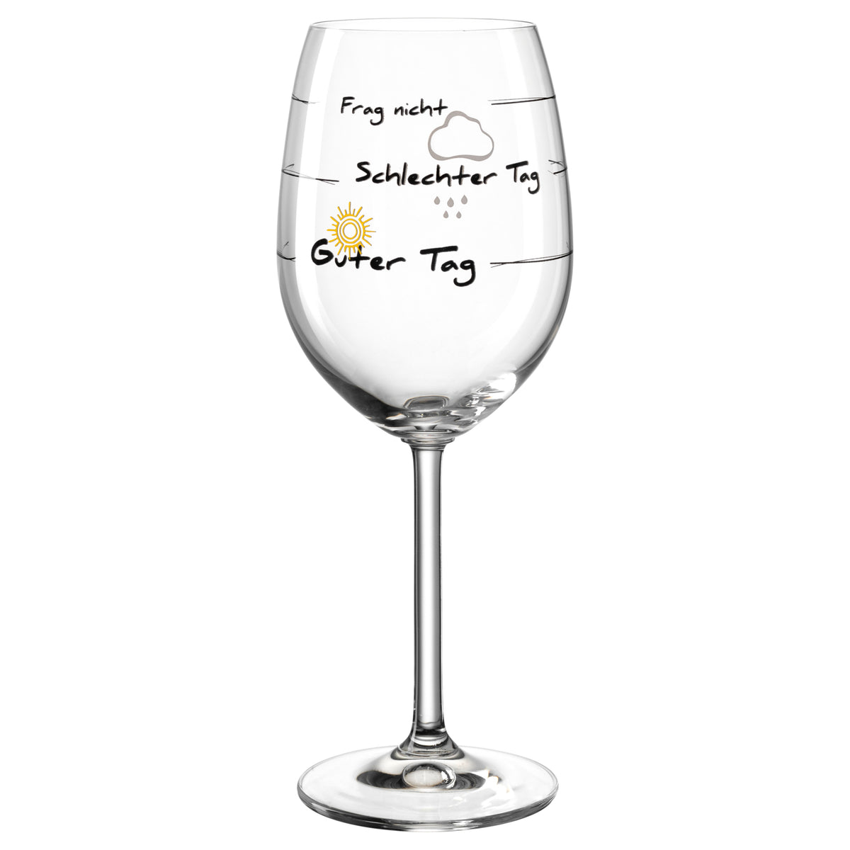 Weinglas PRESENTE 460 ml 'Guter Tag'