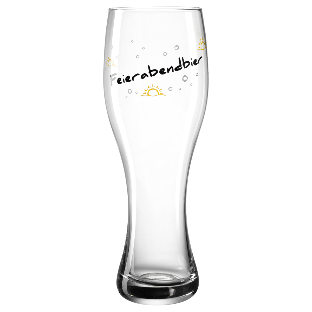 Weizenbierglas PRESENTE 500 ml 'Feierabendbier'
