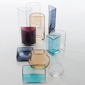 Vase CENTRO 23,4 cm aubergine Halbkreis