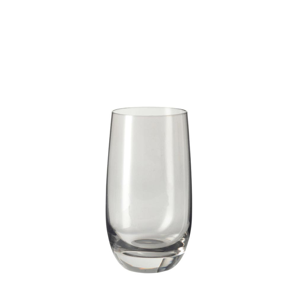Trinkglas SORA 390 ml grau mit persönlicher Gravur